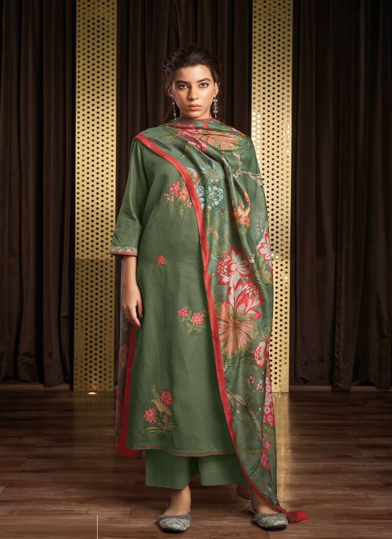 Jewel S1812 By Ganga Printed Designer Salwar Suits Catalog
